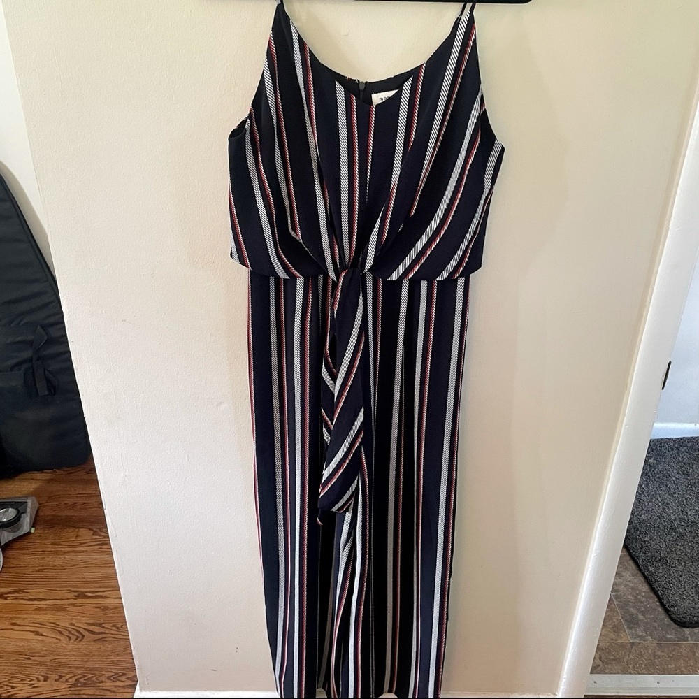 Monteau Striped Jumpsuit